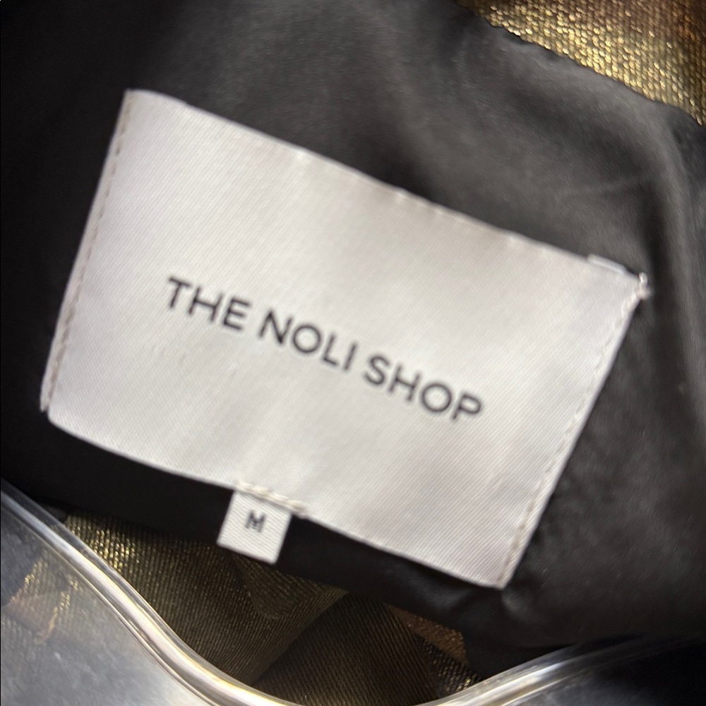 The Noli Shop Metallic Camouflage Utility Blazer Jacket M - Picture 11 of 12